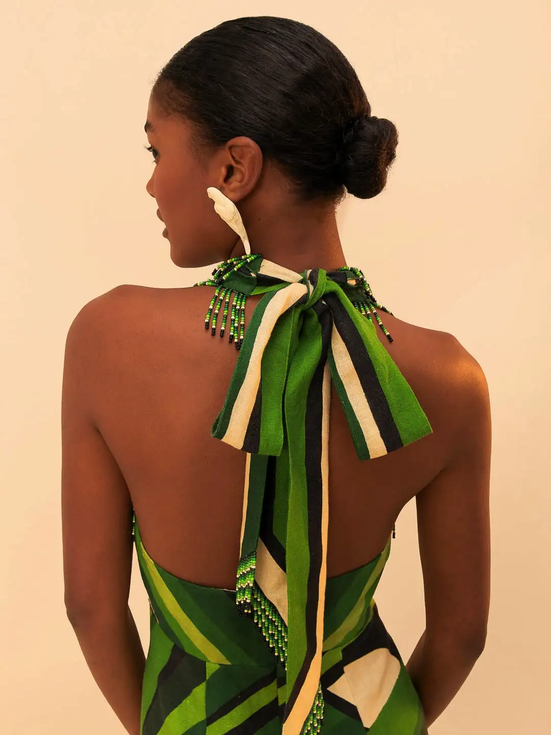 Vestido maxi de árbol tucan verde - Imagen 5