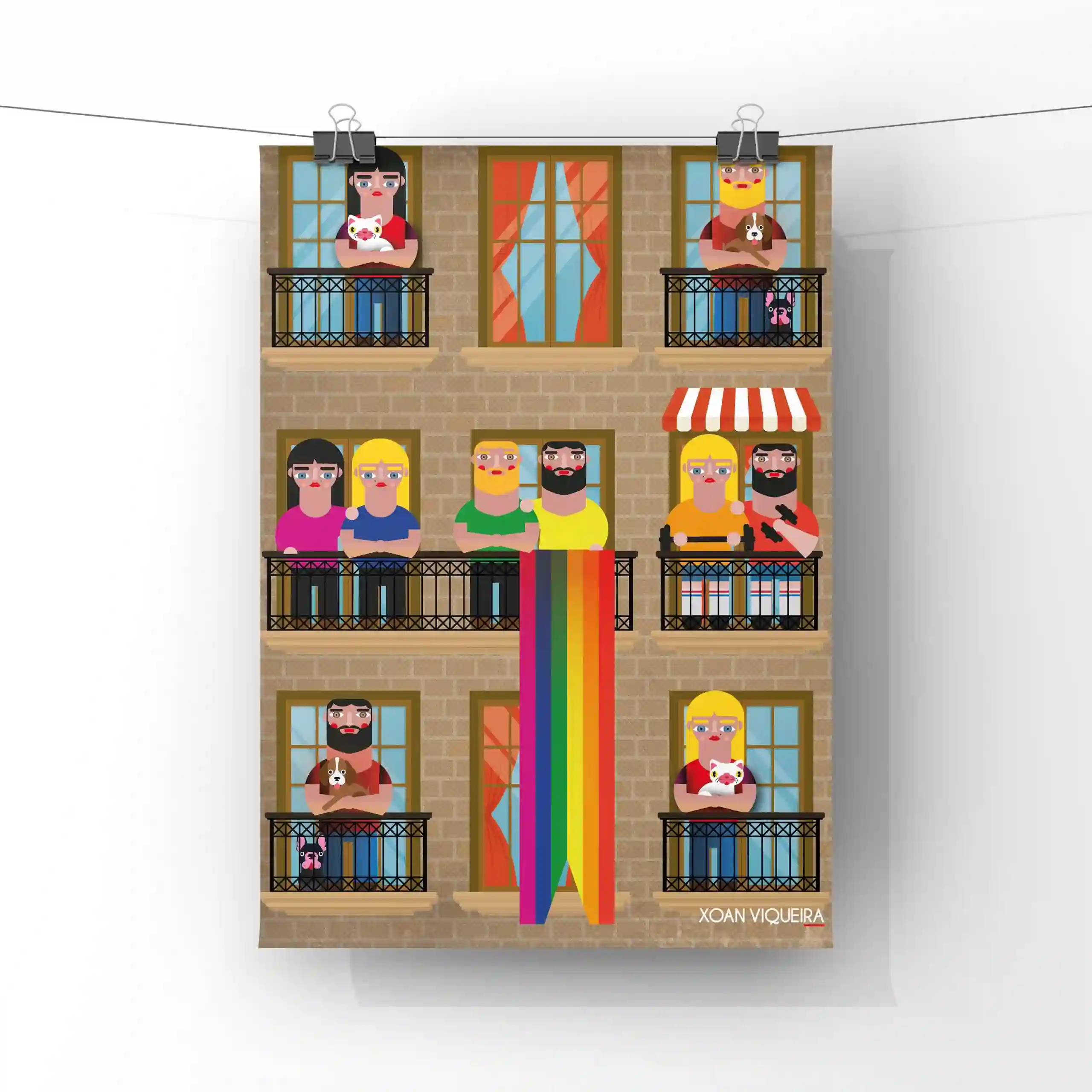 Ilustración A4 Balcones de la diversidad