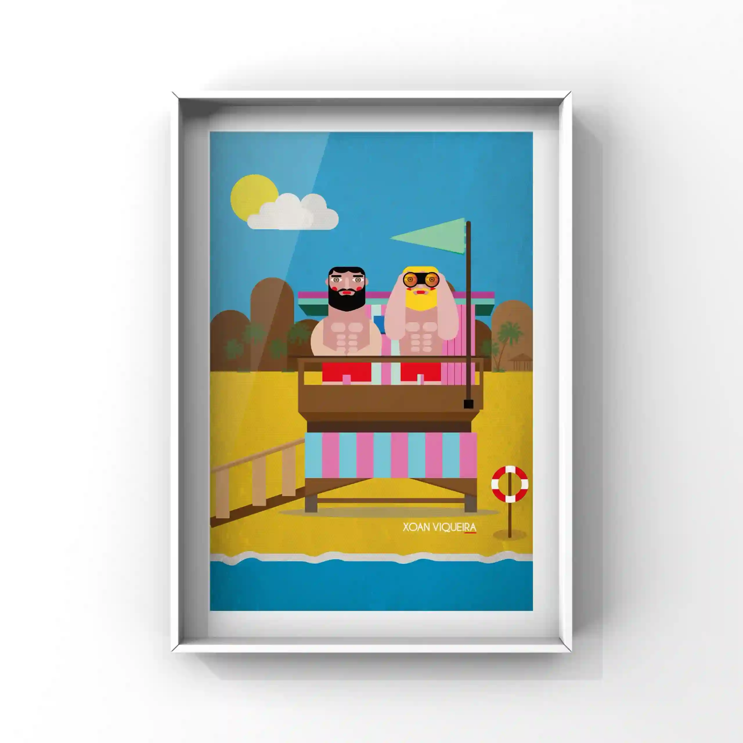 Ilustración A3 vigilantes de la playa