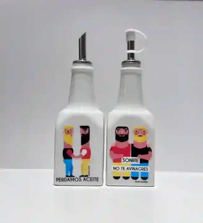 Aceitera y vinagrera versión Gay