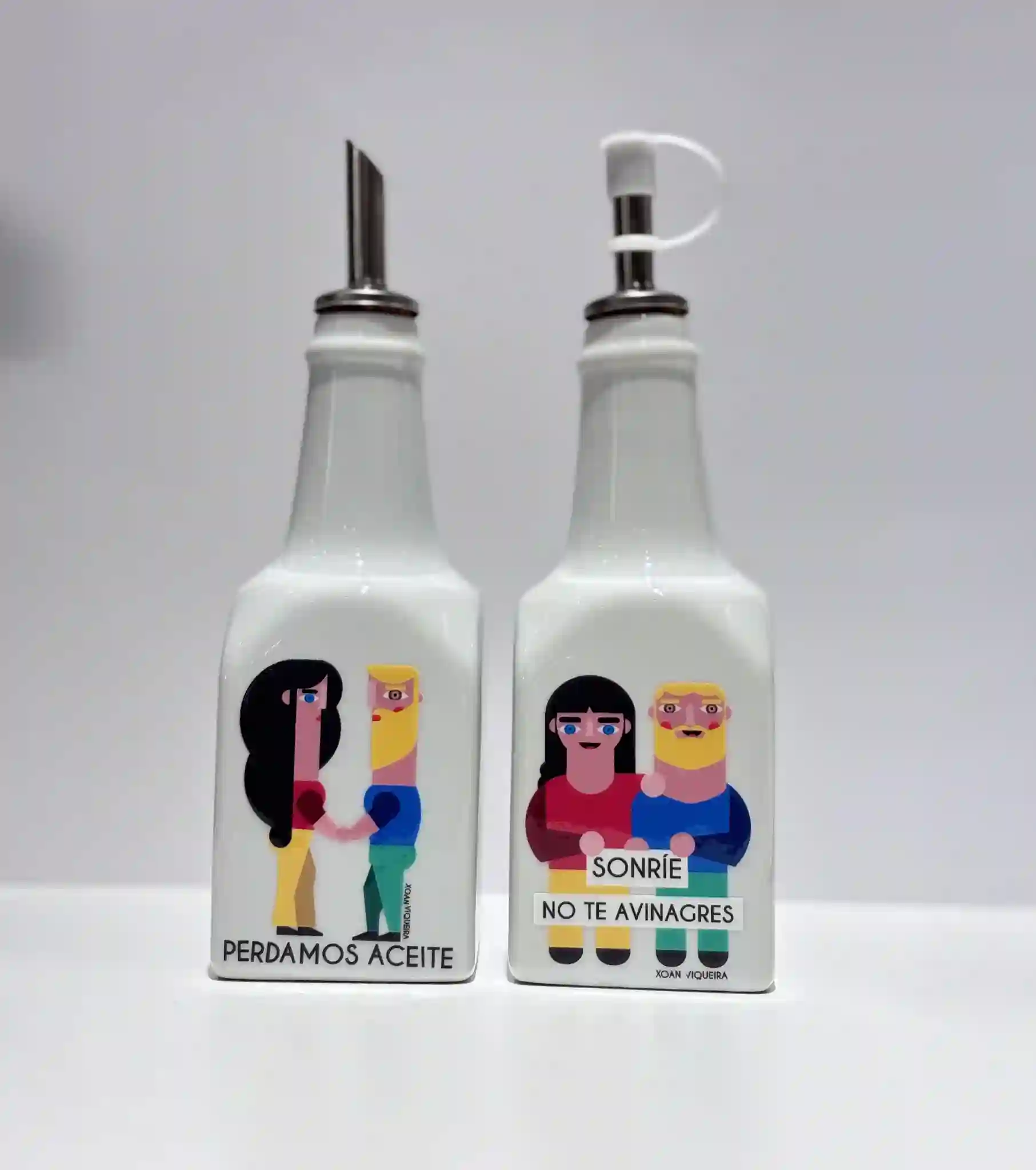 Aceitera y vinagrera versión Hetero