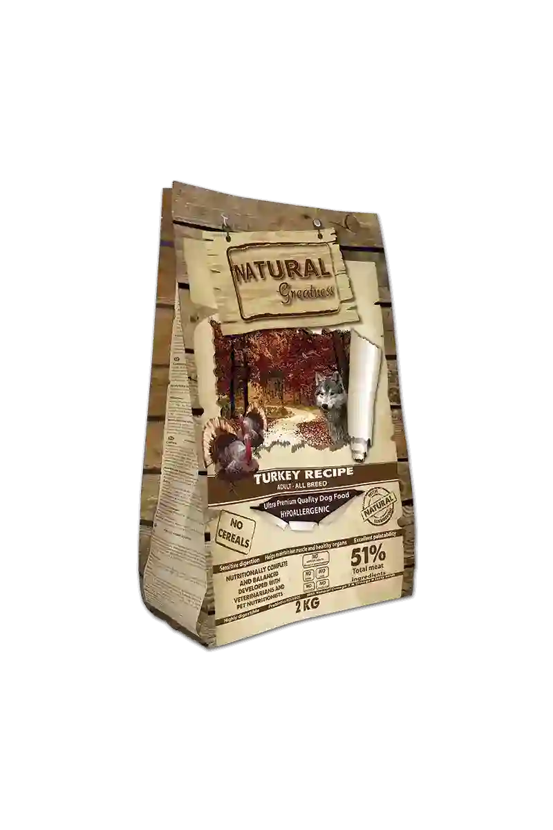 Natural G Receta Pavo 2 kg (No Cereal)