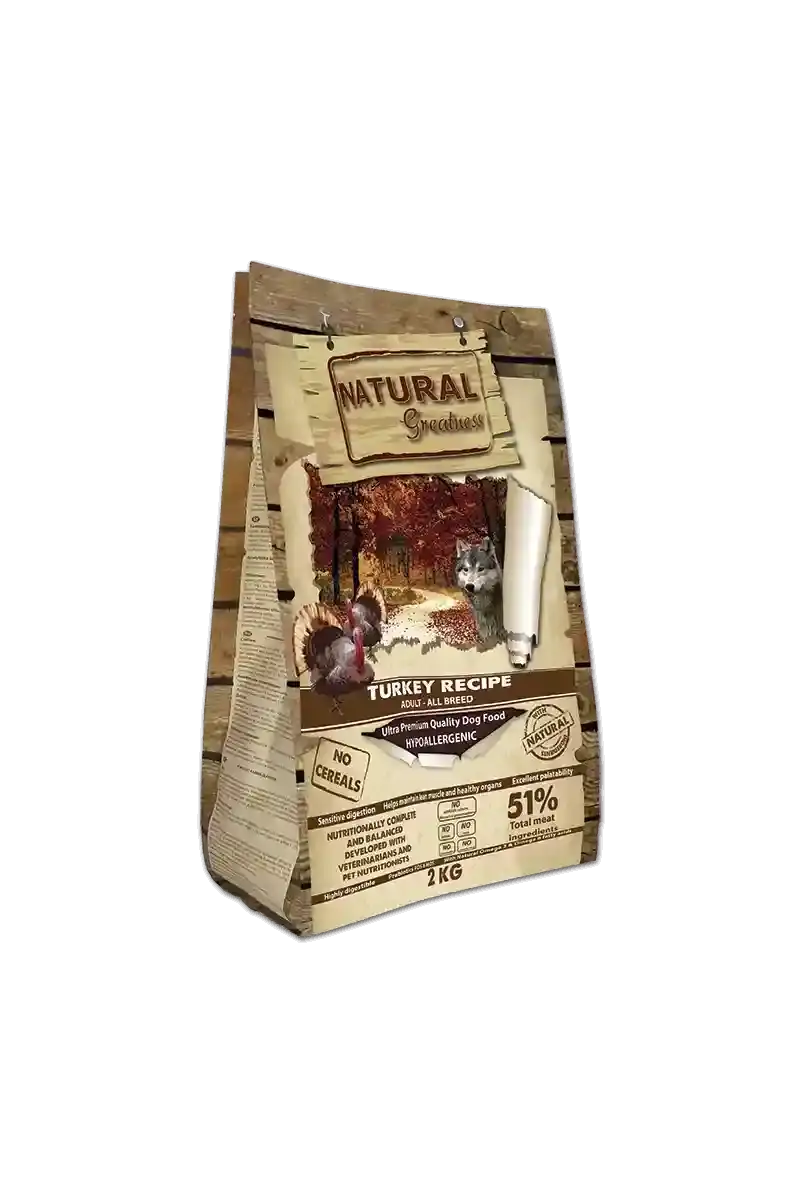 Natural G Receta Pavo 2 kg (No Cereal)