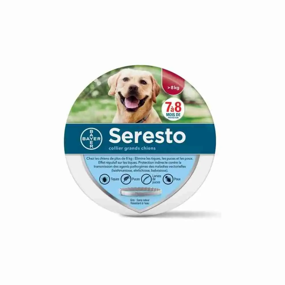 Seresto Collar Perro Grande +8Kg (70cm)