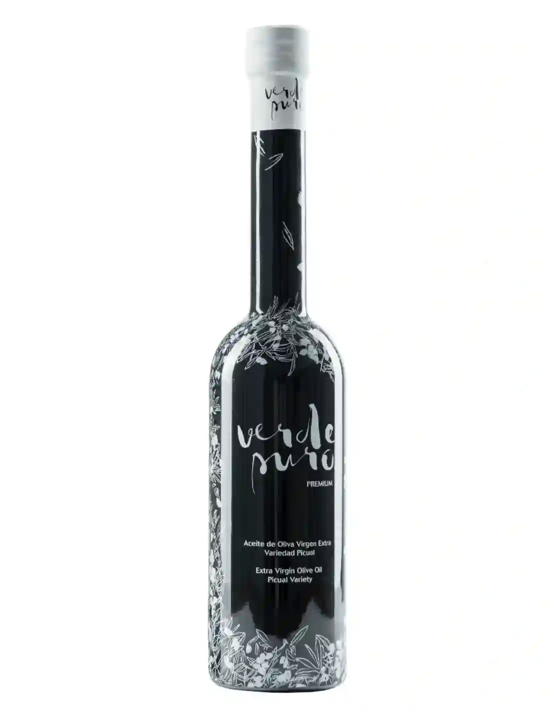 Pure green picual green - 500 ml glass bottle.