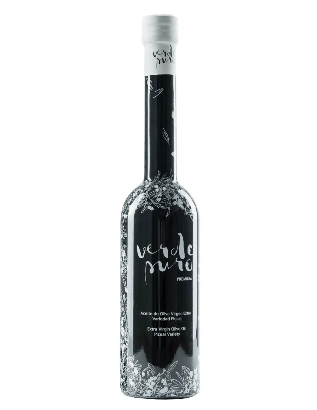 Pure green picual green - 500 ml glass bottle.