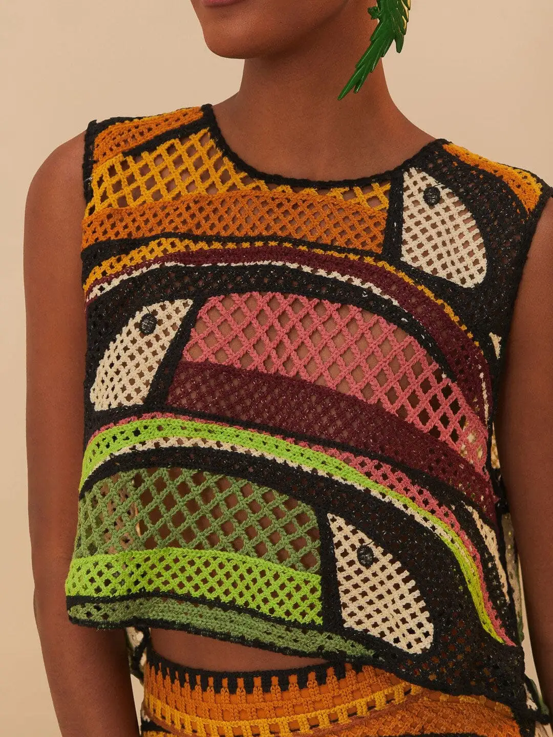 Top de crochet de Tucan Tree - Imagen 3