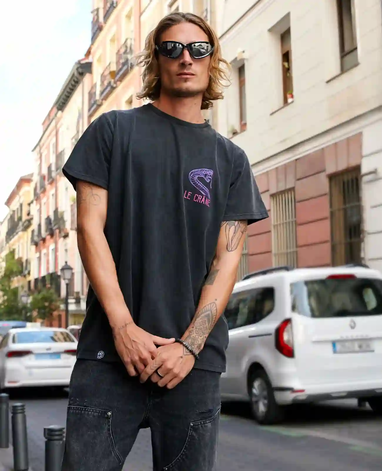 Camiseta Le Crane poison snake unisex