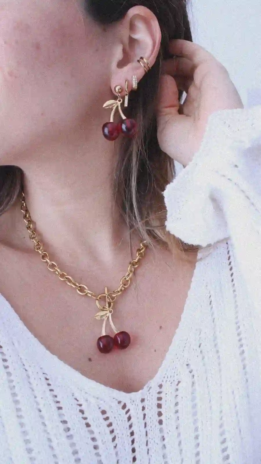 Collar Gargantilla Cereza Bloom