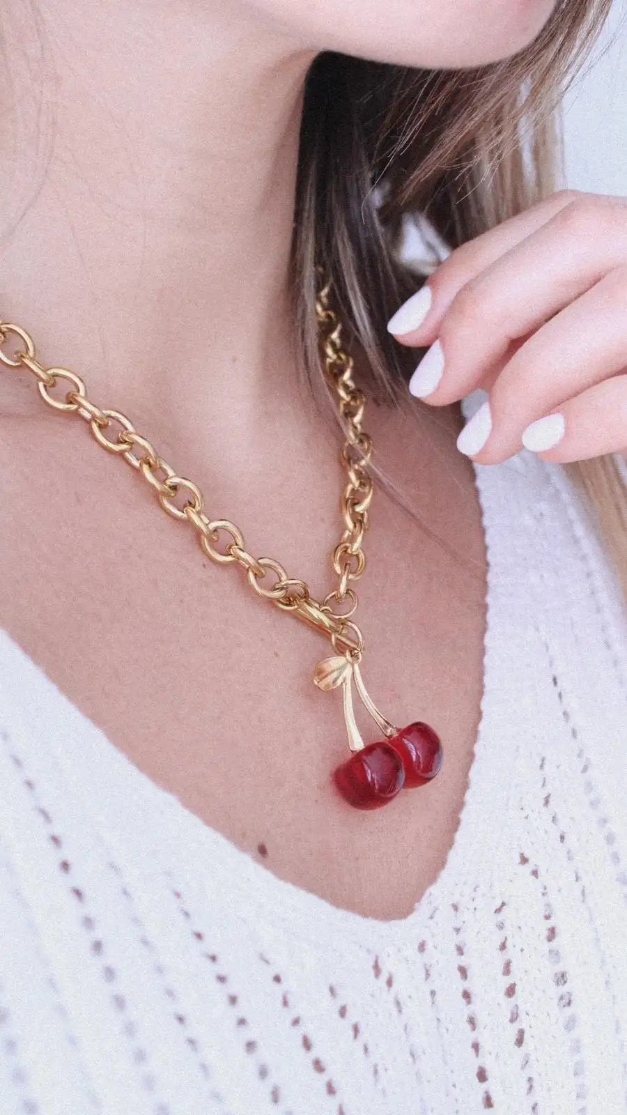 Collar Gargantilla Cereza Bloom - Imagen 3