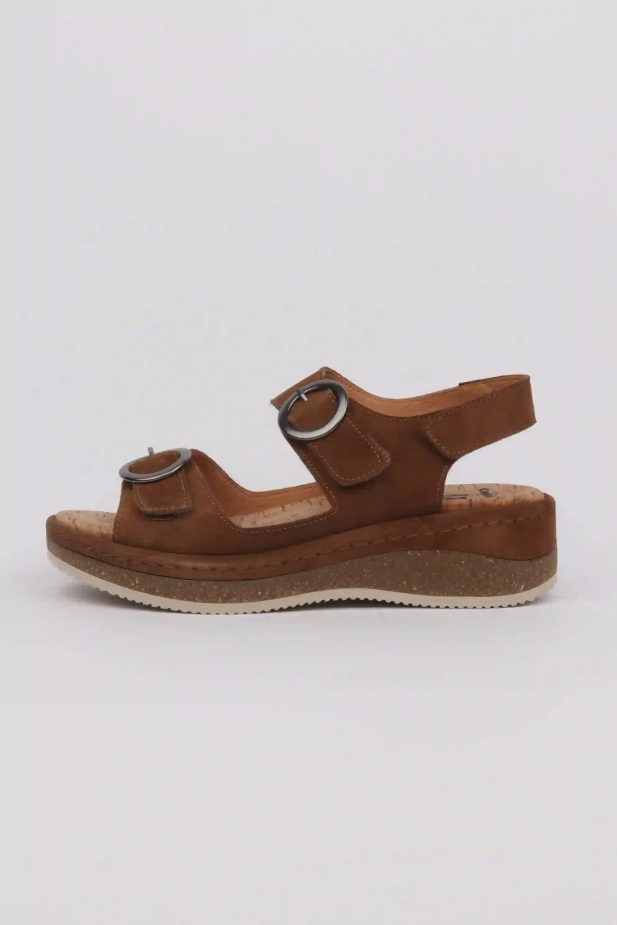 Sandalias súper cómodas plantillas extraíbles color marrón