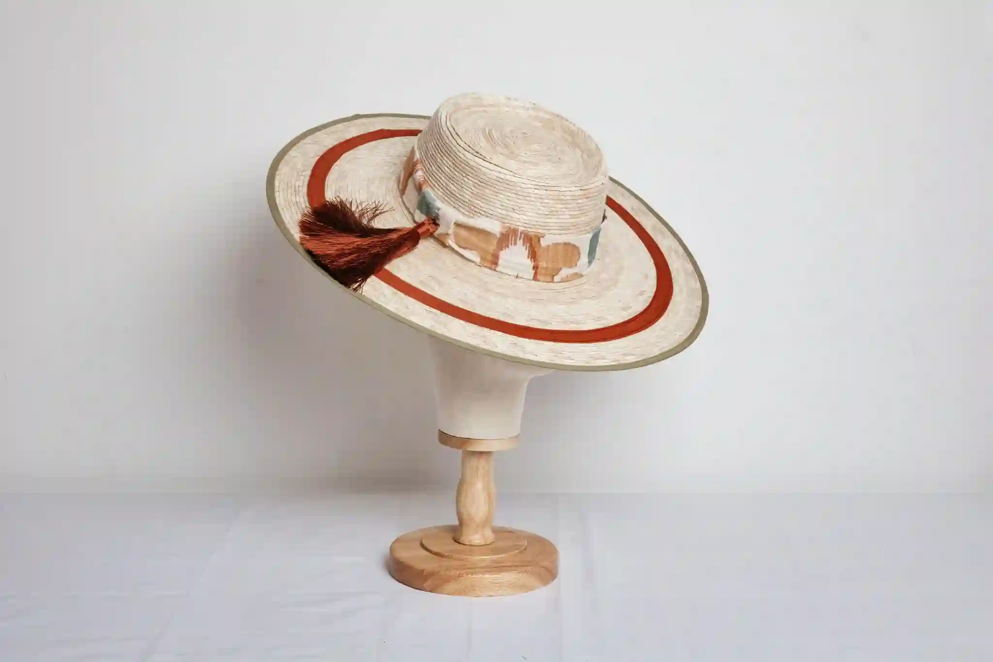 Canotier de Palma Terracota Fleco