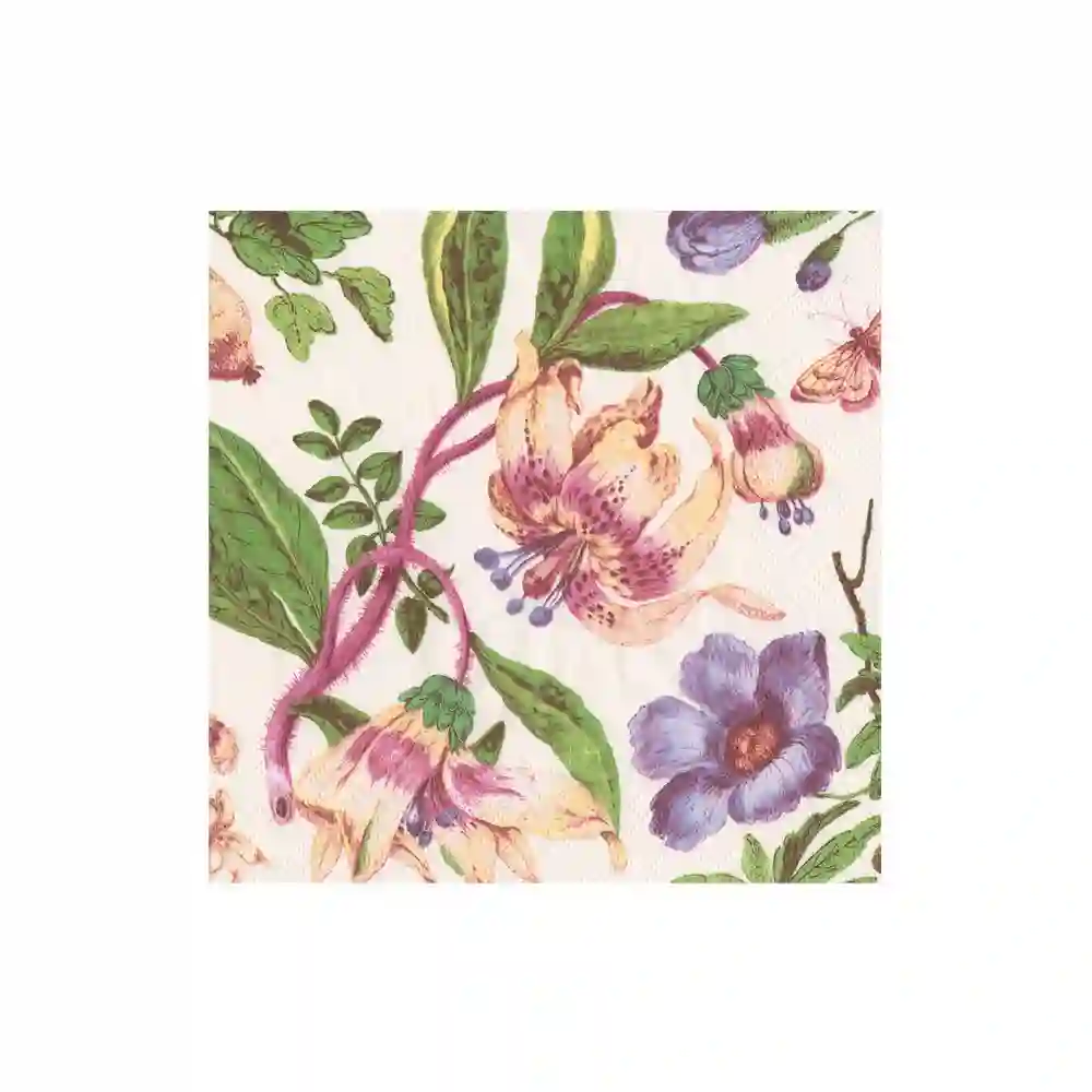 SERVILLETAS COCKTAIL PORCELAIN BLOOMS- 20UD