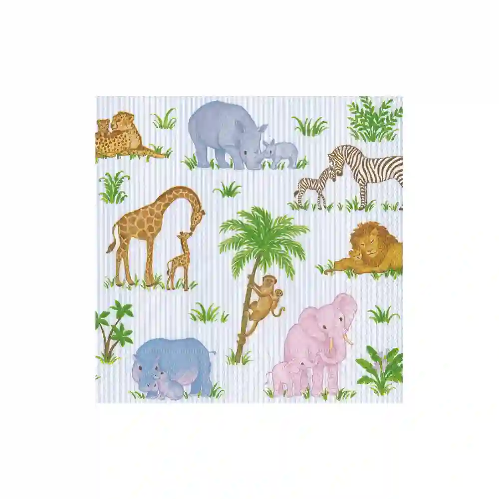 Safari Baby Cocktail Napkins - 20ud