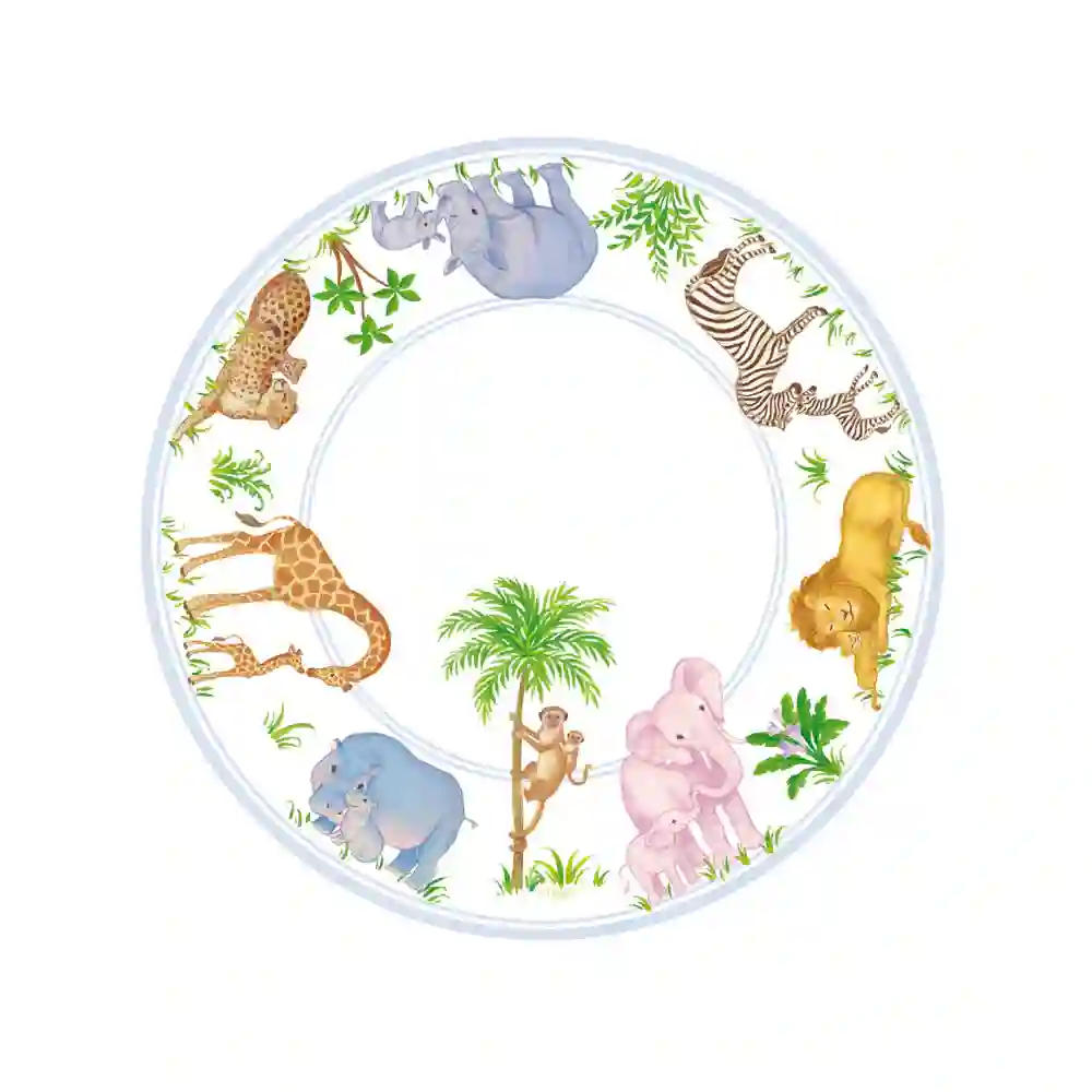 Small safari baby dishes - 8ud