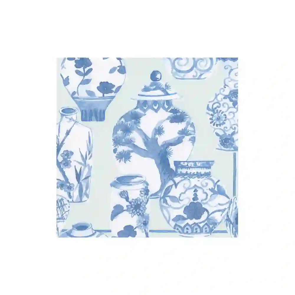 Glazed Porcelain Cocktail Napkins - 15ud
