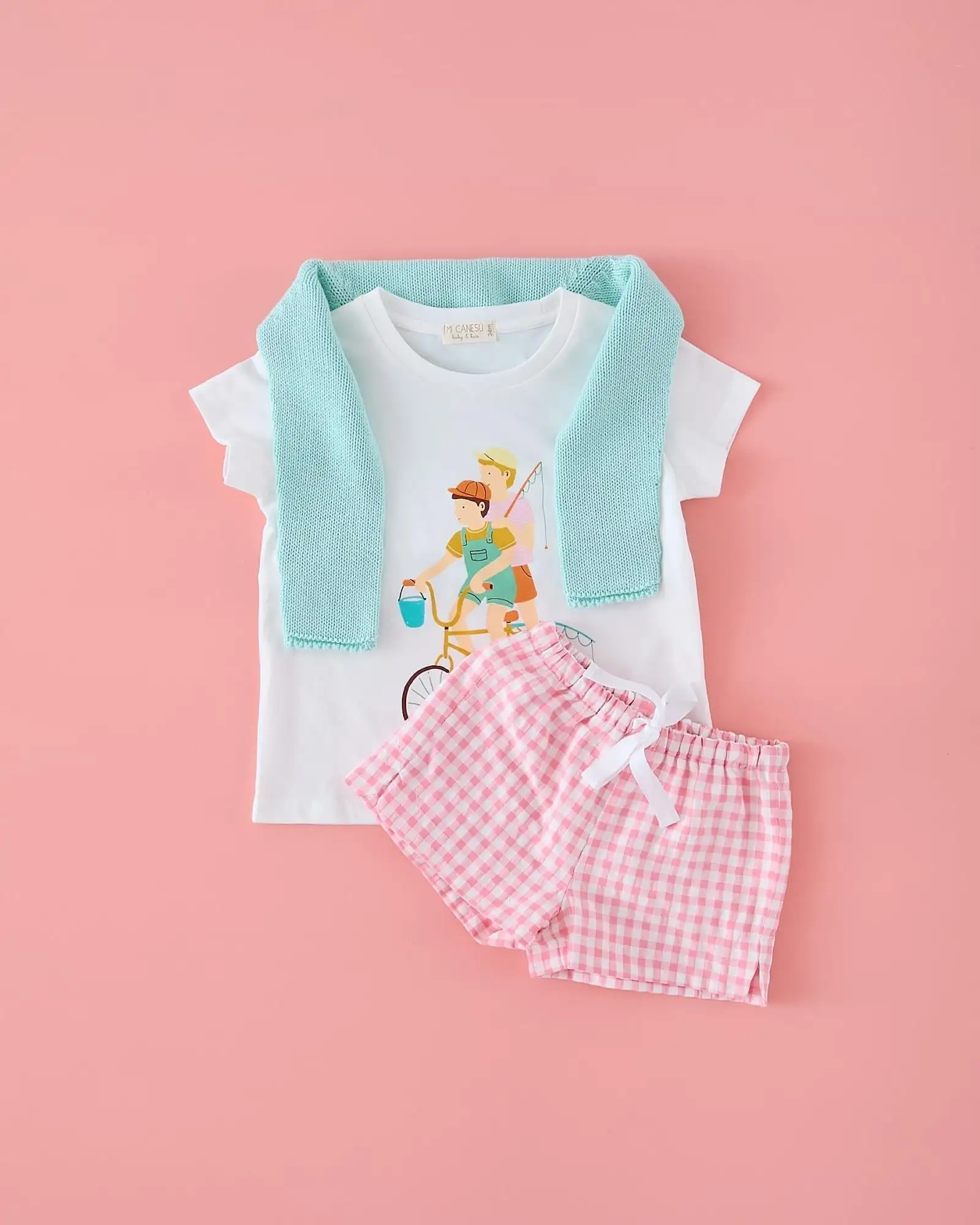 Short vichy chicle - Imagen 4
