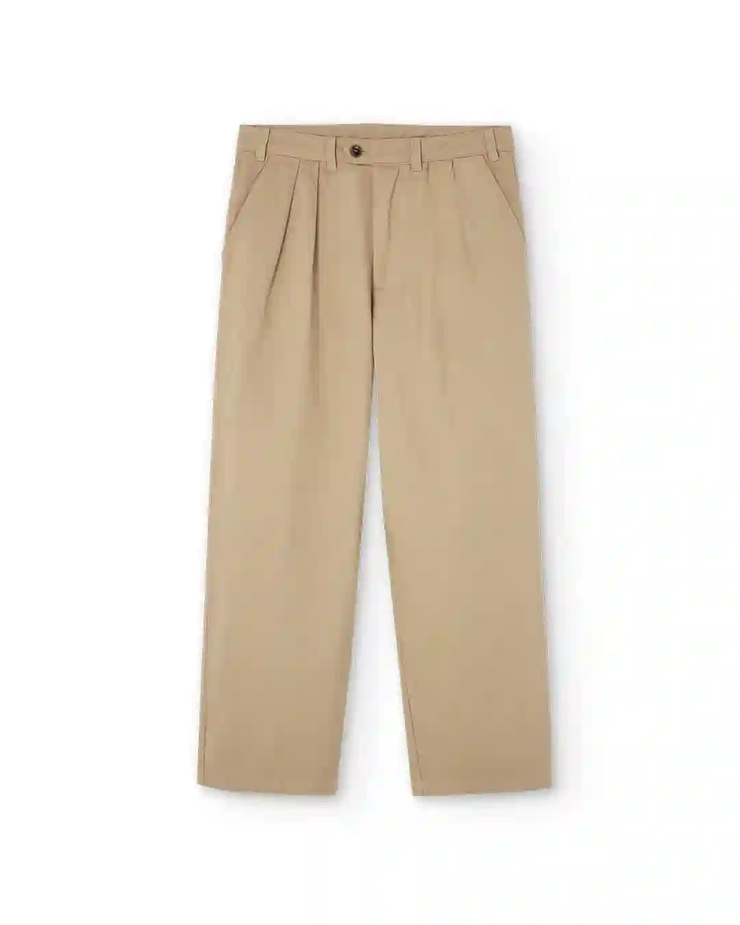 No somos amigos Pantalones de chino de crema plisado