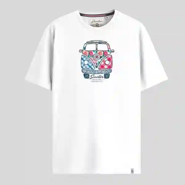 Camiseta Scooter furgo flower