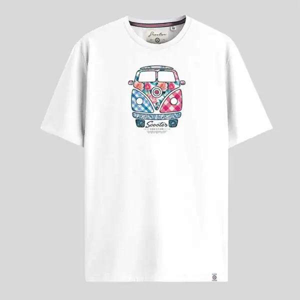 Camiseta Scooter furgo flower