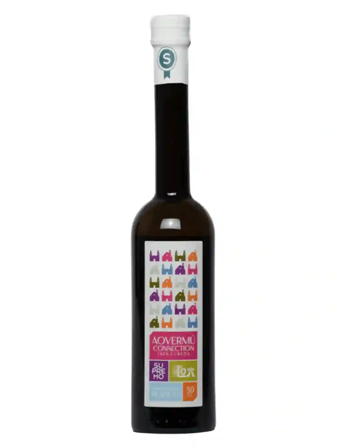 Supremo AOVERMÚ Blanco - Botella de vidrio 500 ml.