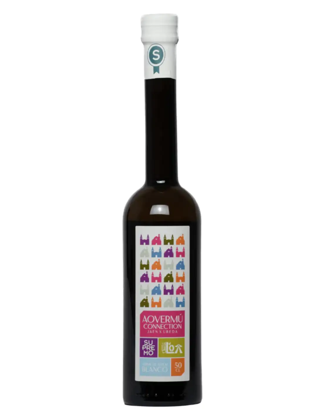 Supremo AOVERMÚ Blanco - Botella de vidrio 500 ml.