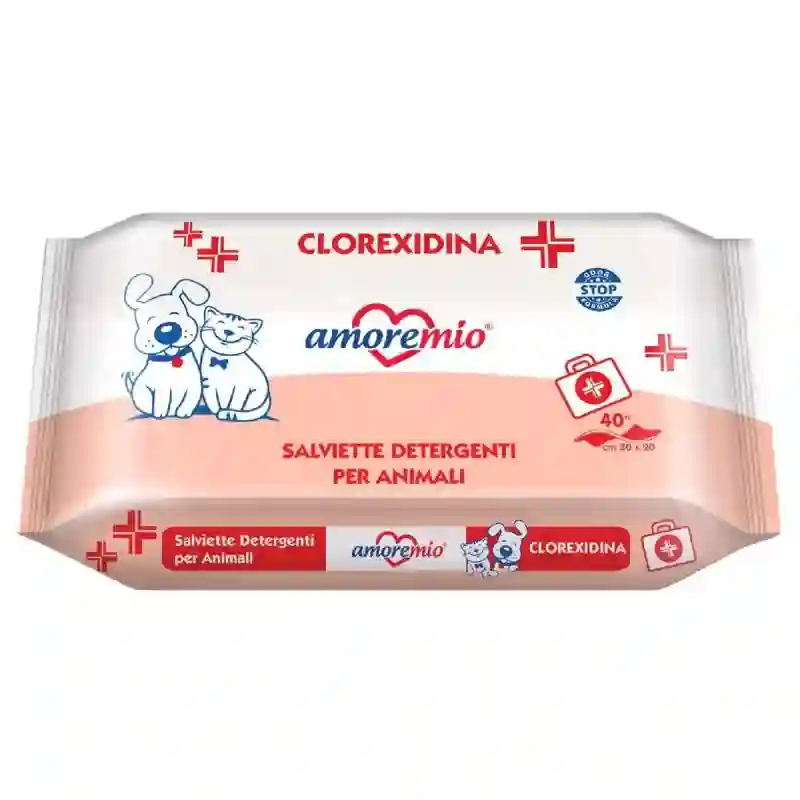 Amoremio Toallitas húmedas con Clohrexidina