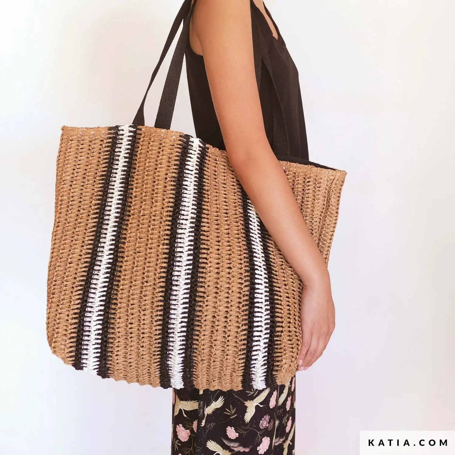 Paper Knit de Rafia, Tela para bolsos