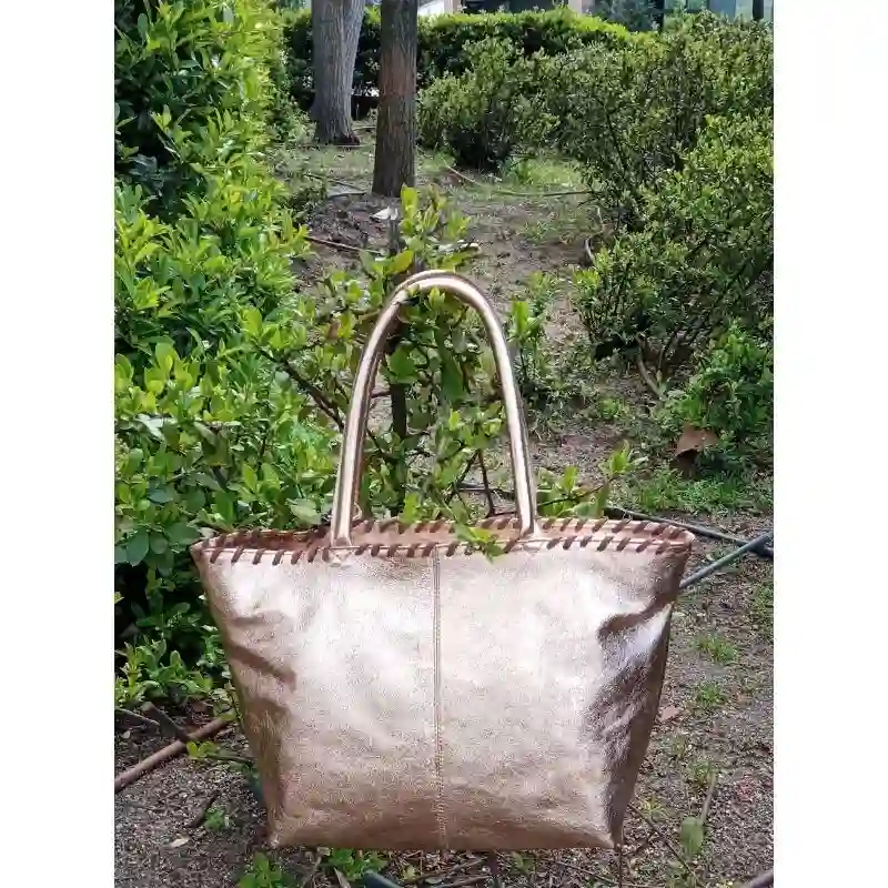 BRONZED LEATHER LEATHER BAGS