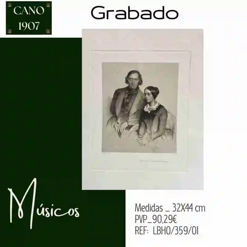 Retrato de "Robert y Clara Schumann"