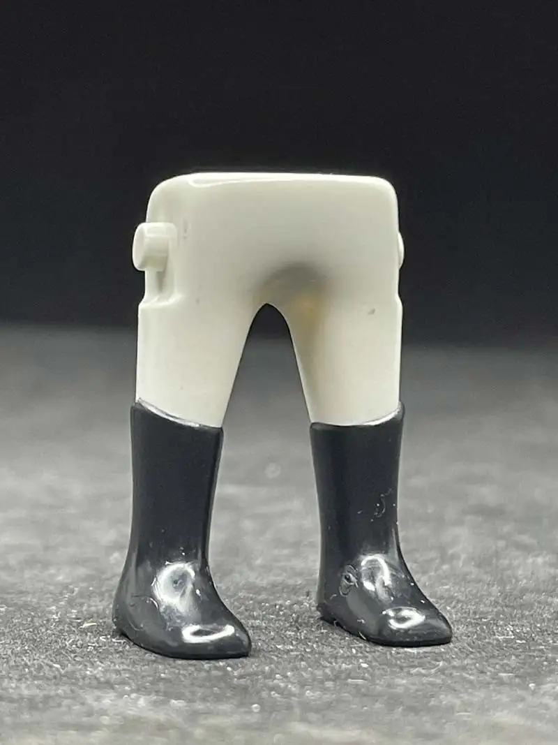 Legs_0390 White Pants Boot Black Time