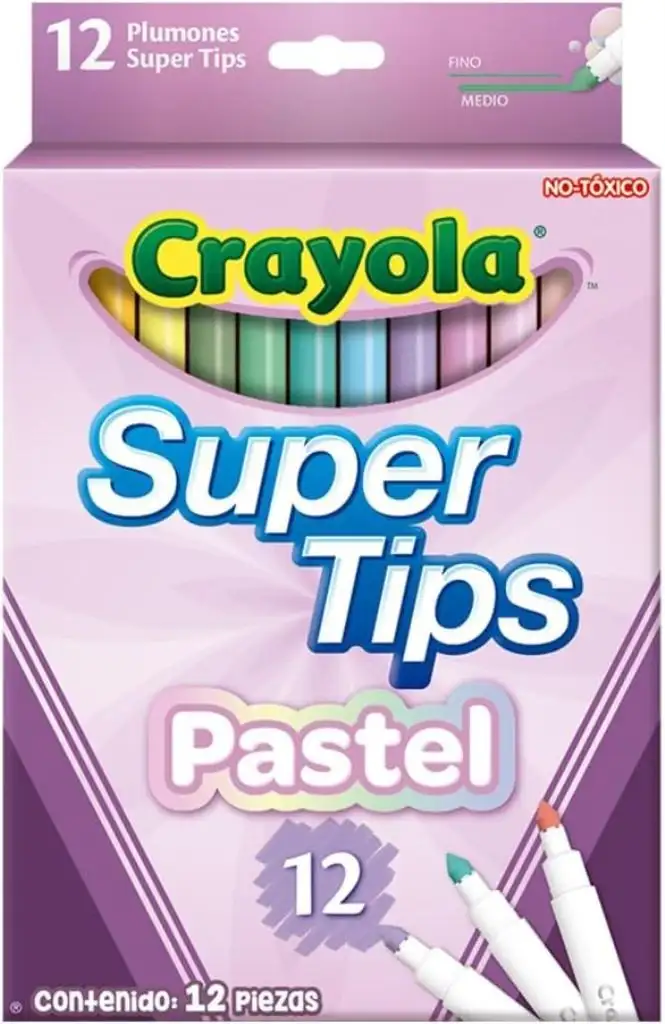 CRAYOLA® 12 Washable markers Super Piol Punta