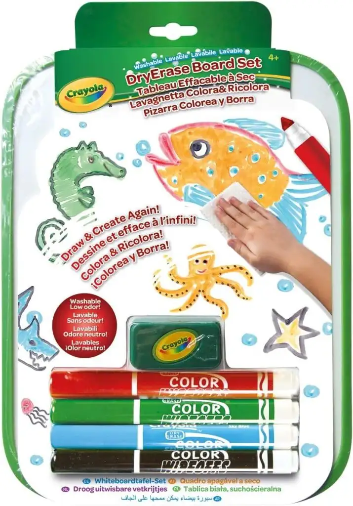 Crayola® Pizarra Blanca Colorea y Borra con 4 Rotuladores