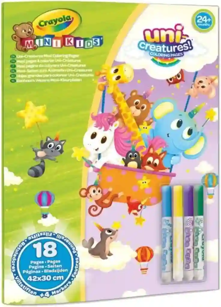 Crayola® Album Maxi para Colorear con 4 Rotuladores