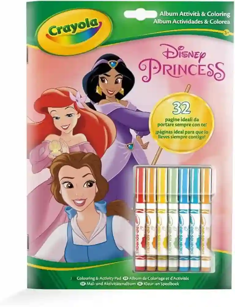 Crayola® Libro de Actividades y para Colorear Princesas Disney