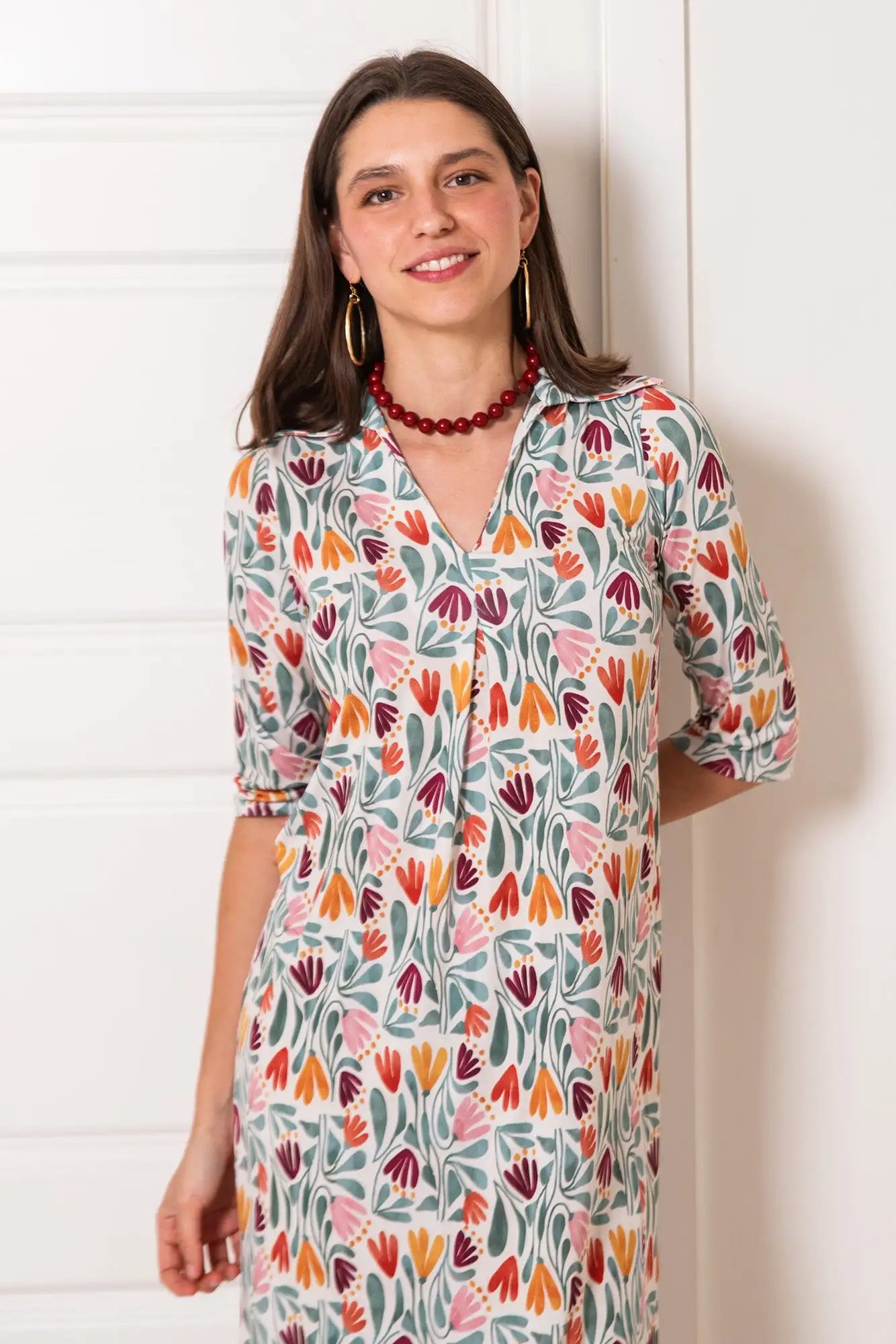 VESTIDO LONDRES FLORES - Imagen 3