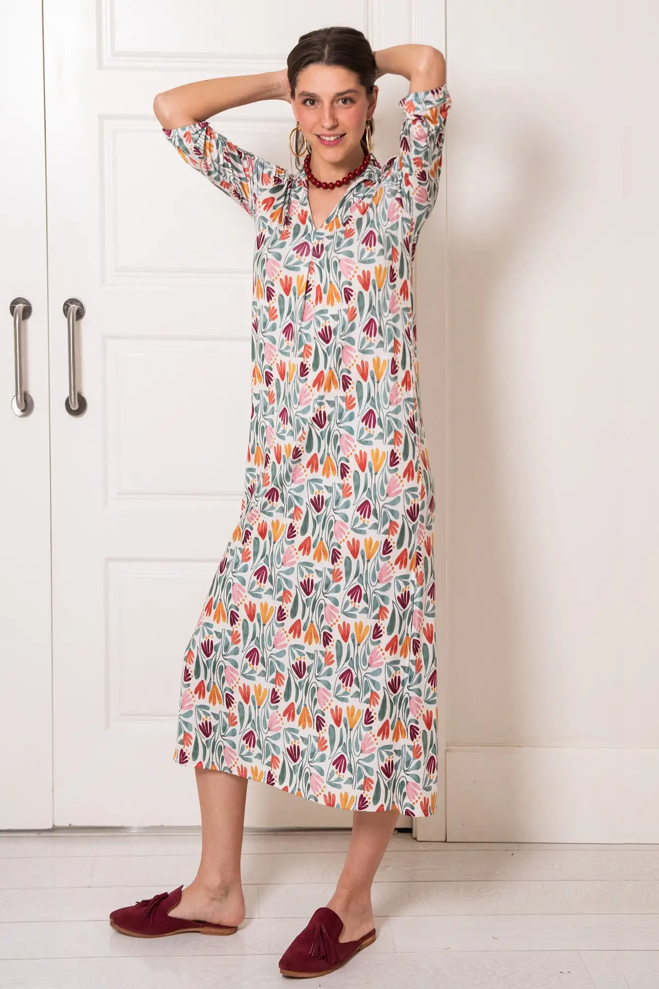 VESTIDO LONDRES FLORES - Imagen 4