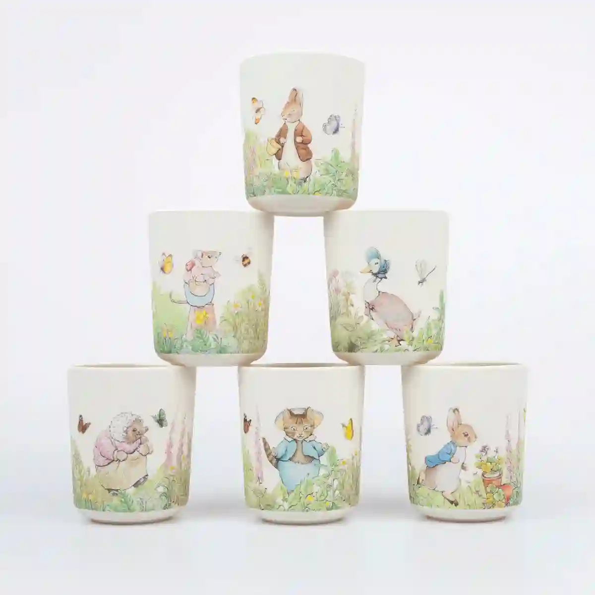 Pack de 6 Vasos Peter Rabbit – Melamina Reutilizable