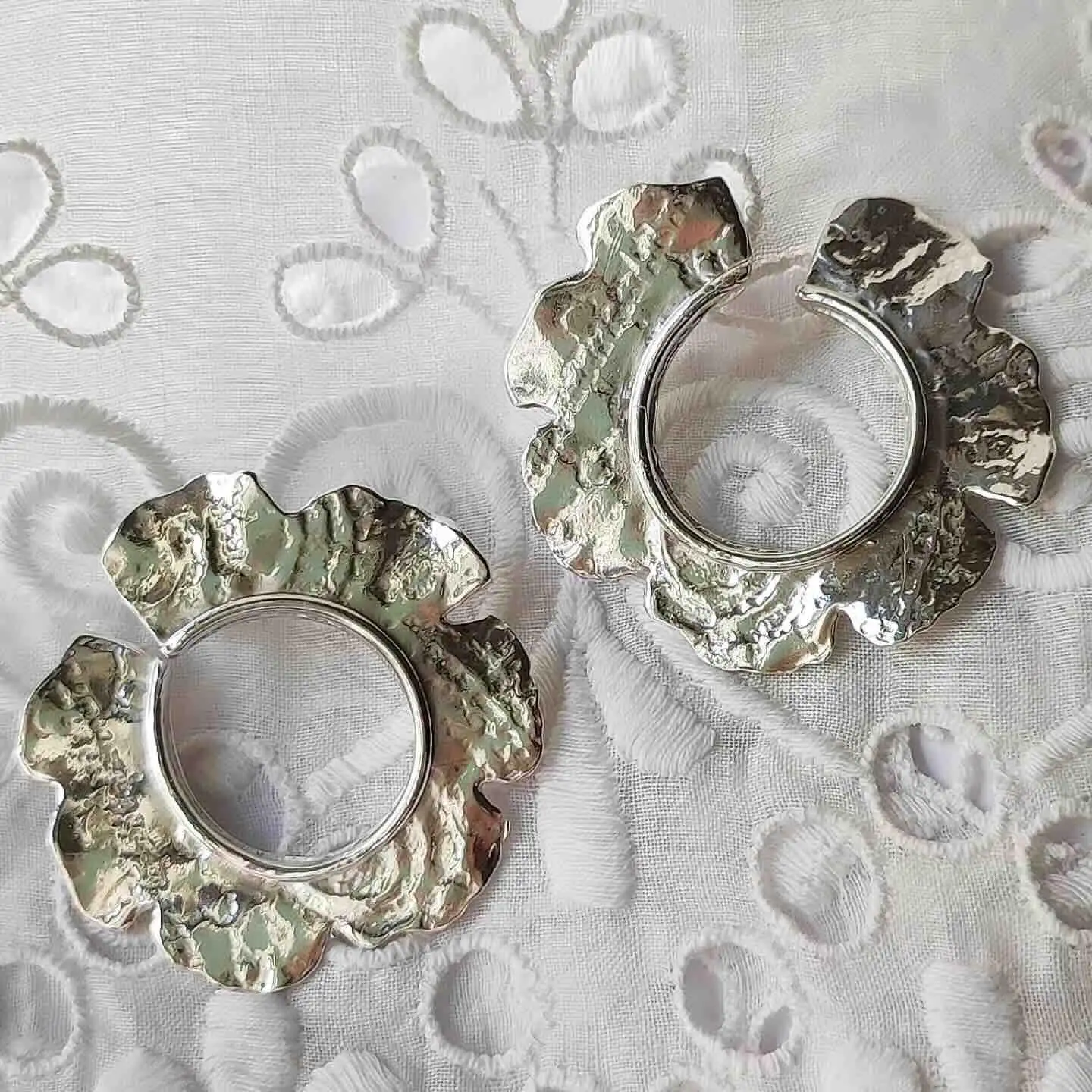 Pendientes Aros Flor de Loto - Imagen 2