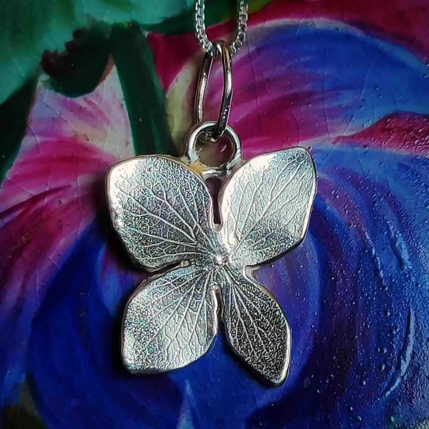 Colgante Flor de Hortensia - Imagen 4