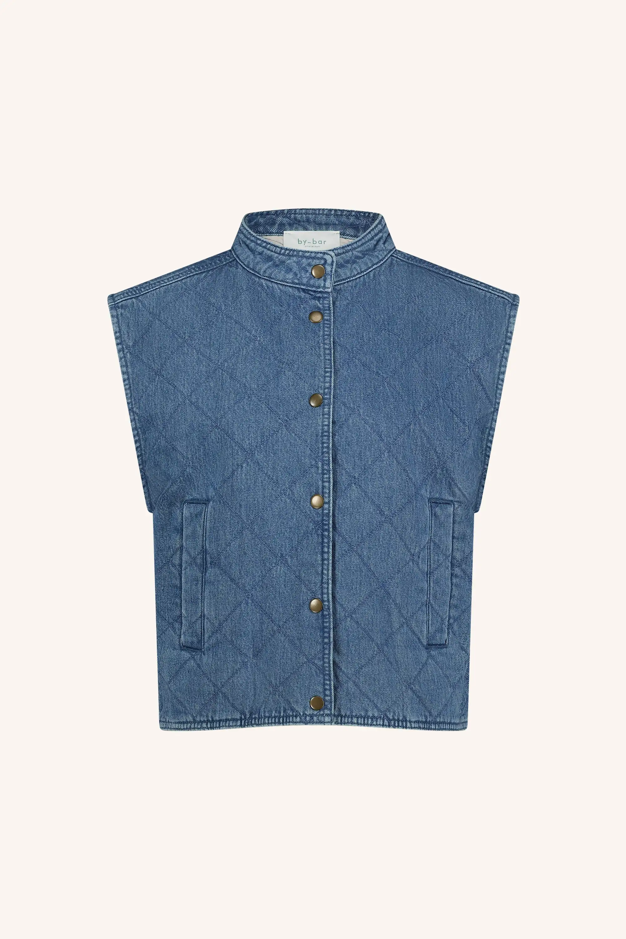 mave denim sleeveless jacket - Image 3