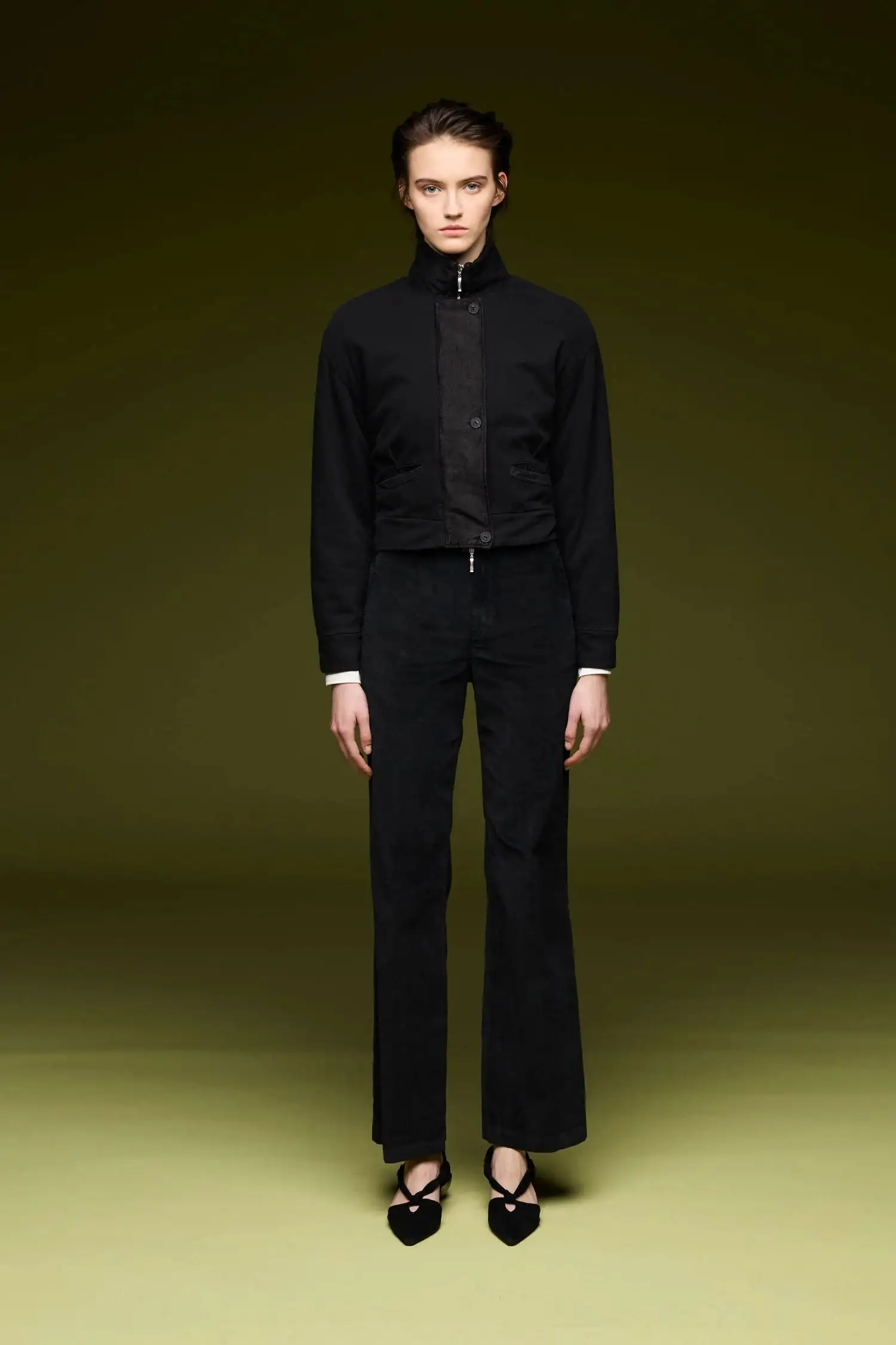 pantalones de terciopelo de algodón estirado