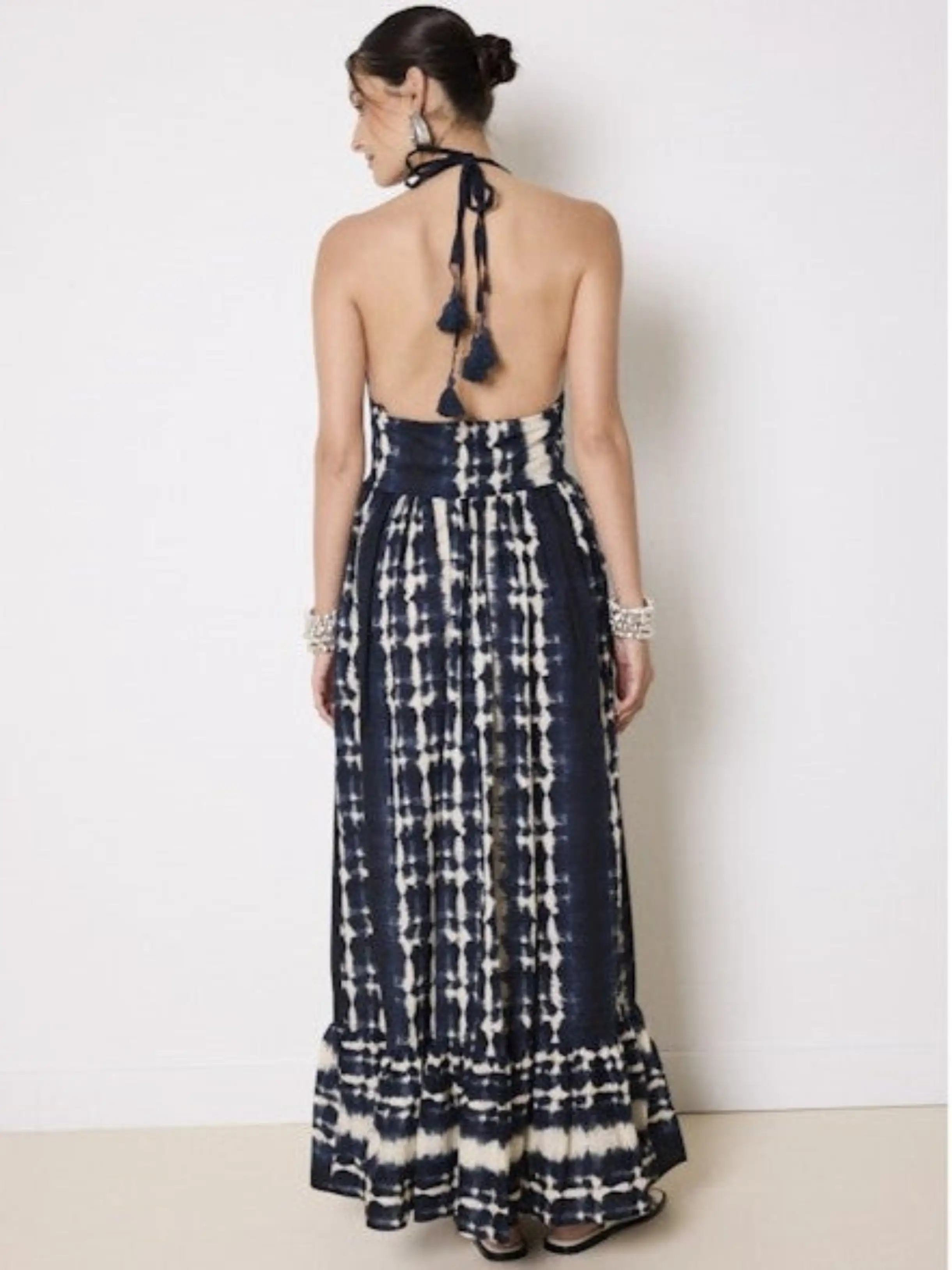 Vestido de algodón marino Shaleen Marine - Imagen 3