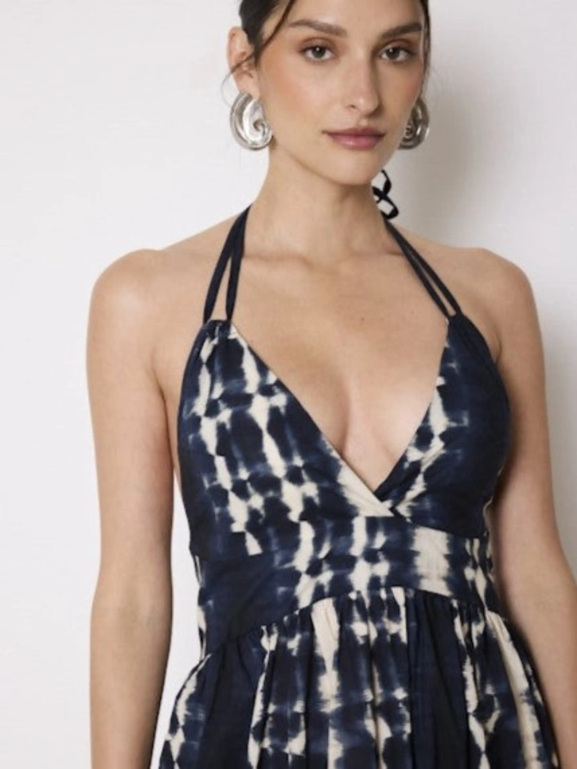 Vestido de algodón marino Shaleen Marine - Imagen 4
