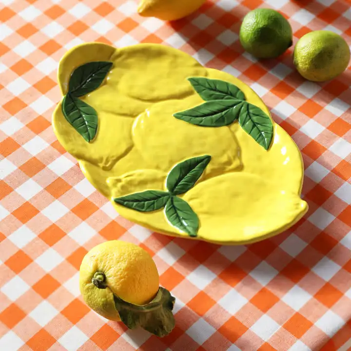 Bandeja de cerámica limonada - Imagen 2