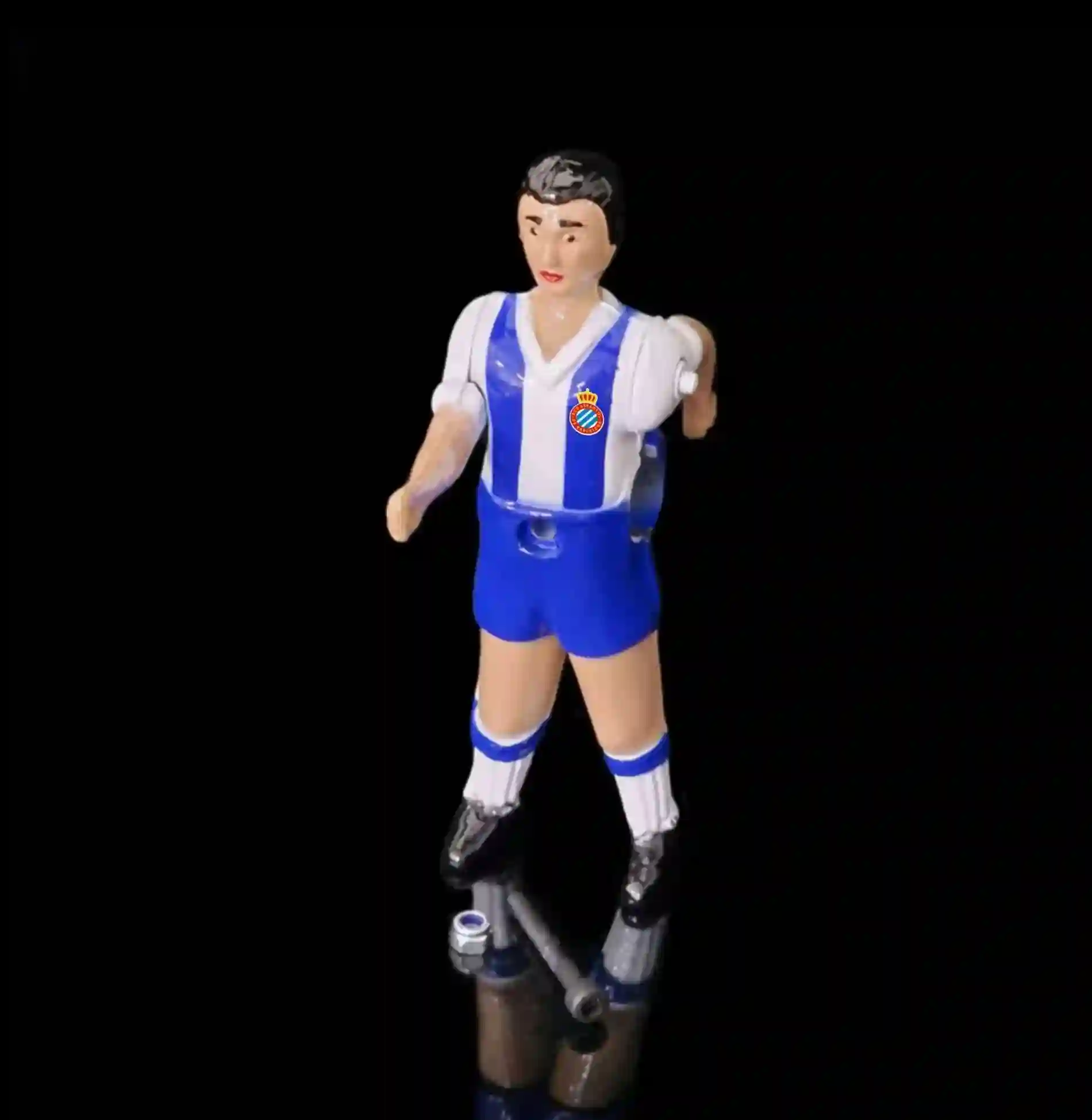 Muñeco de metal futbolín Espanyol