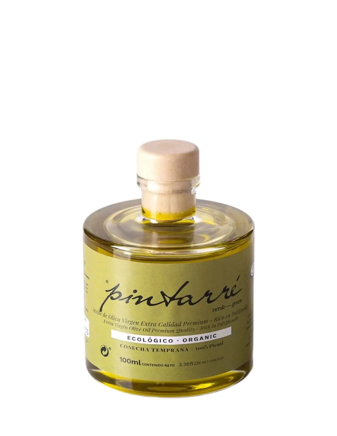 Pintarré Verde BIO Cosecha Temprana - Botella de vidrio 100 ml.