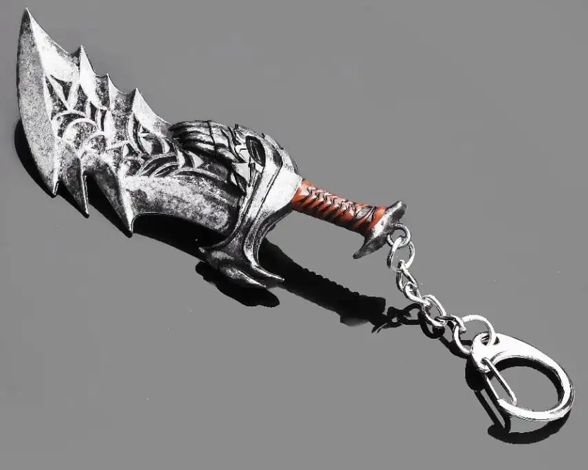 LLAVERO GOD OF WAR ESPADA DEL CAOS SILVER
