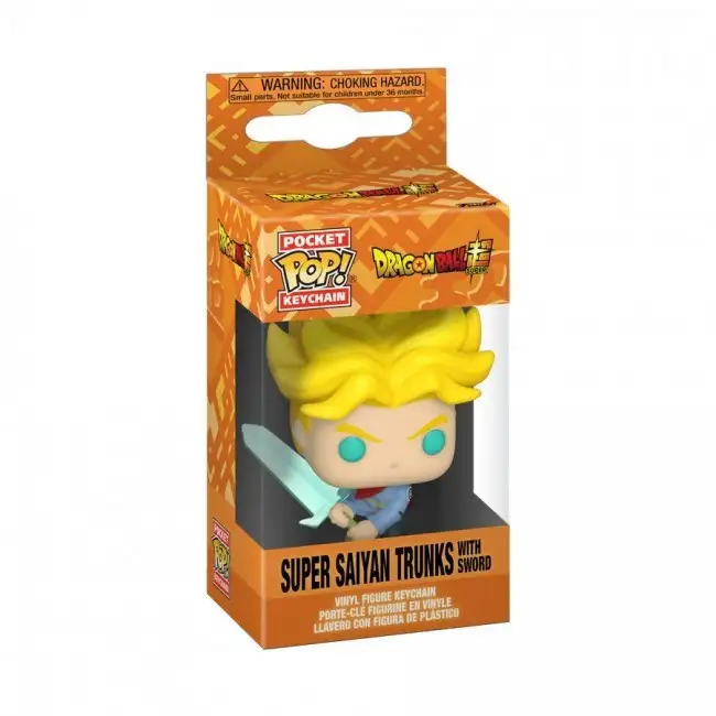 LLAVERO FUNKO DRAGON BALL SUPER SS TRUNKS W/ SWORD