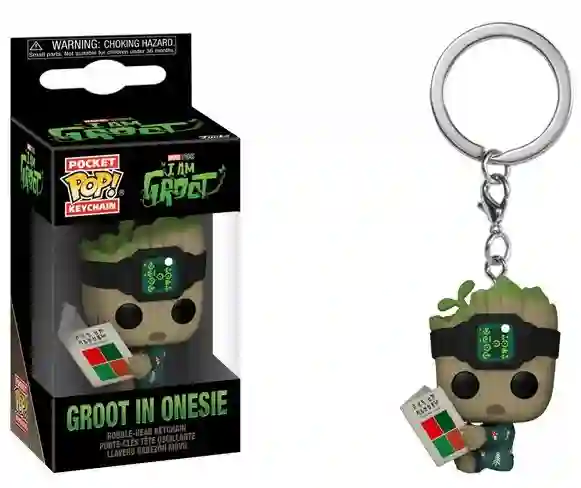 LLAVERO FUNKO MARVEL GROOT IN ONESIE